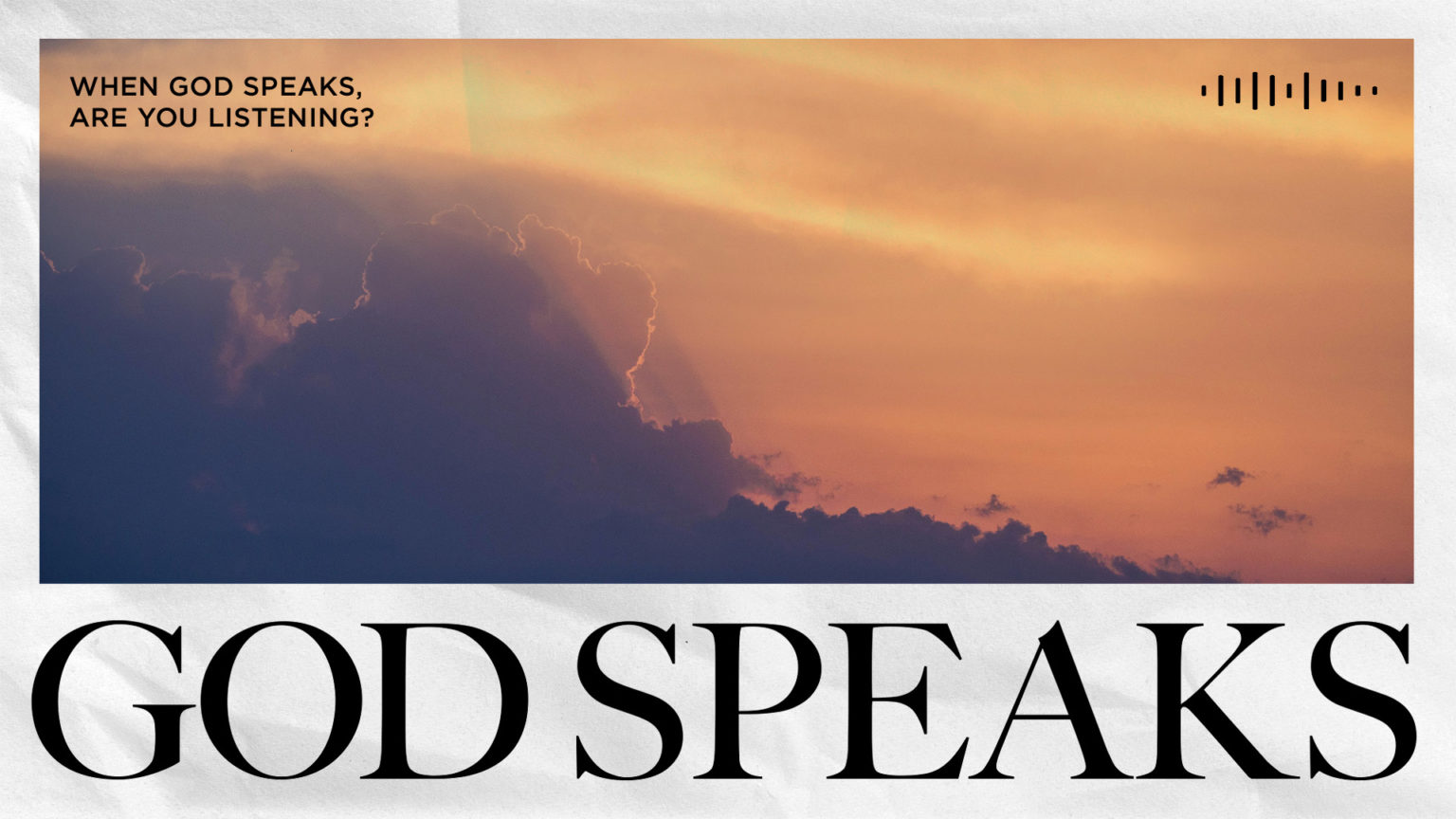 God Speaks Through His Spirit - Keystone Church